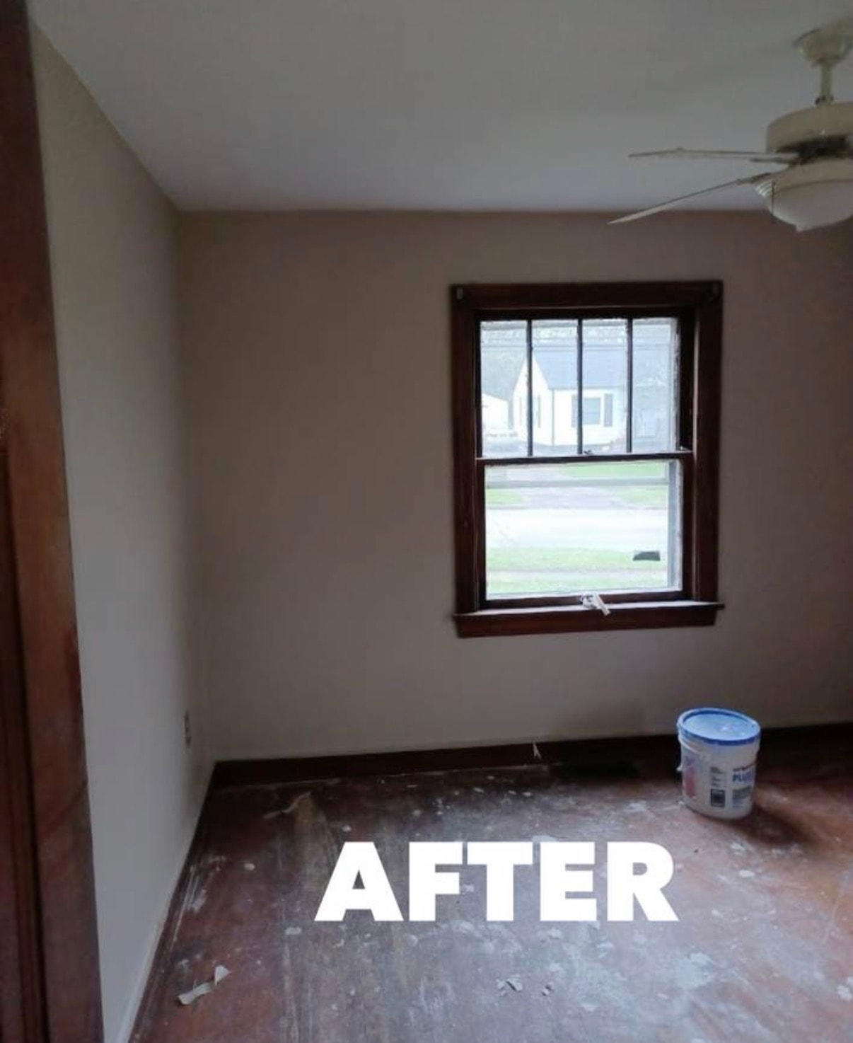 Before drywall ceiling repair in Akron Ohio — damaged ceiling before Akron painter repair, Akron painters drywall ceiling repair project before
