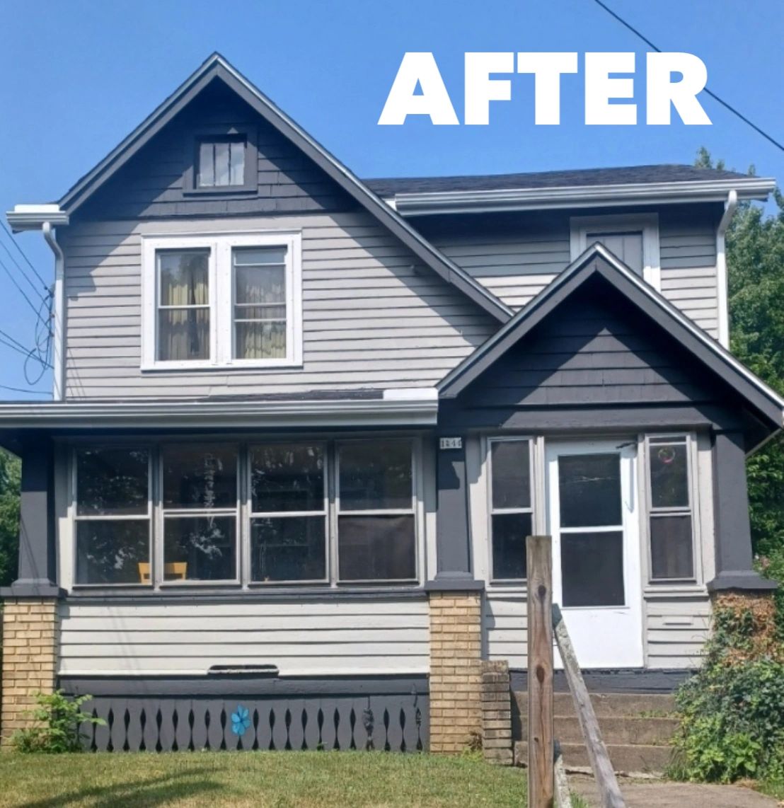 After - house exterior